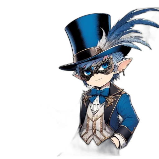 hat, staff, mask, animal transparent PNG cut-out