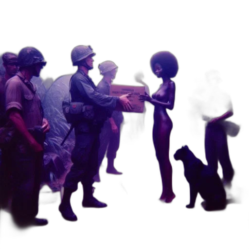 staff, robot, hat, animal transparent PNG cut-out