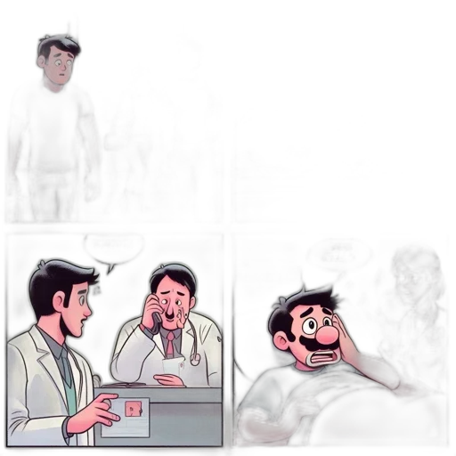face, concept art, comic book art, pixel art transparent PNG cut-out