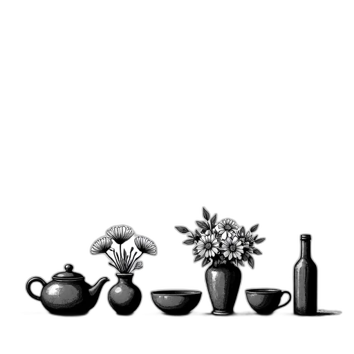 furniture, food, staff, flower transparent PNG cut-out