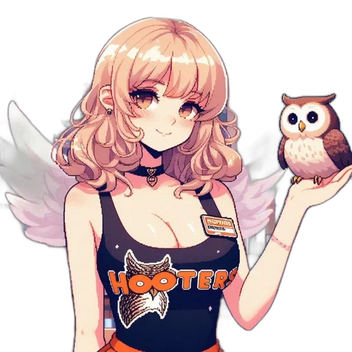 staff, dress, anime, pixel art transparent PNG cut-out