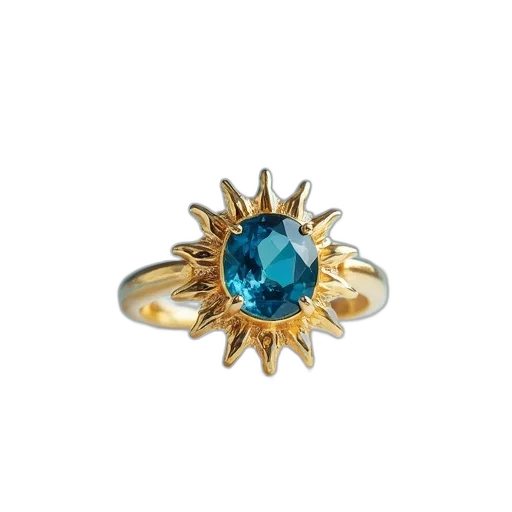 jewelry, crown, blue, close-up transparent PNG cut-out