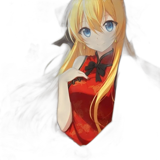 dress, dragon, mask, staff transparent PNG cut-out