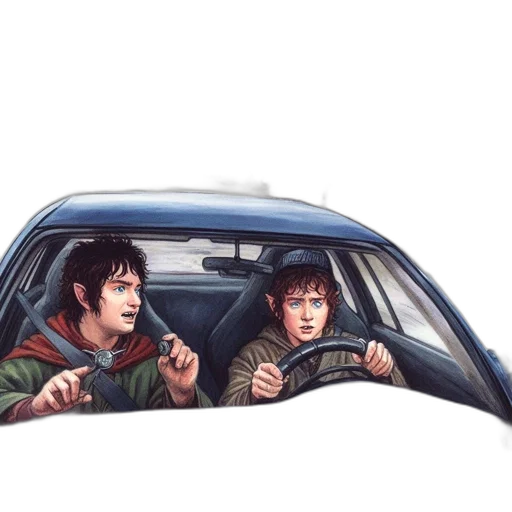 car, jacket, concept art, photorealistic transparent PNG cut-out