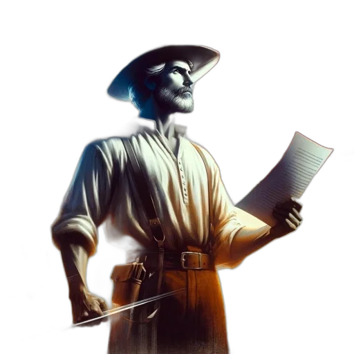 staff, hat, weapon, face transparent PNG cut-out