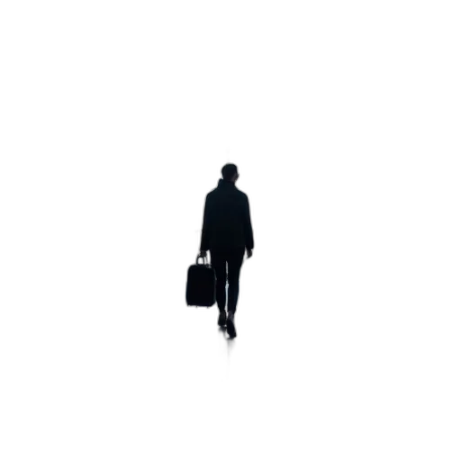 staff, jacket, umbrella, robot transparent PNG cut-out