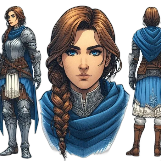 concept art, fantasy art, comic book art, pixel art transparent PNG cut-out