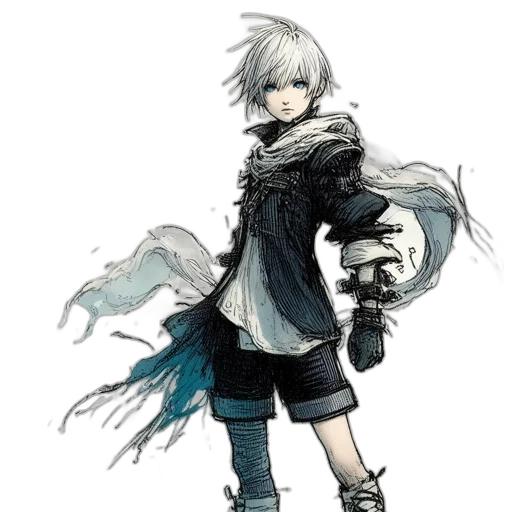 weapon, sword, jacket, staff transparent PNG cut-out