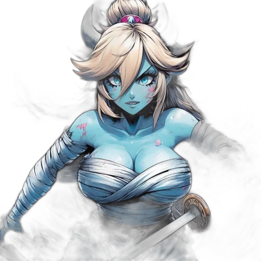 staff, dragon, mask, fantasy art transparent PNG cut-out