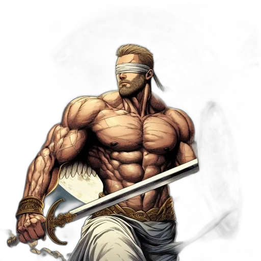 sword, staff, comic book art, fantasy art transparent PNG cut-out