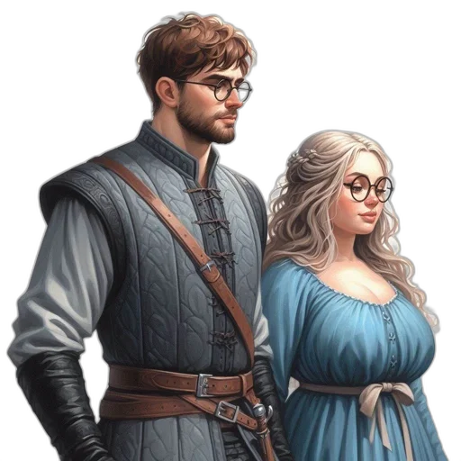 dress, fantasy art, concept art, comic book art transparent PNG cut-out