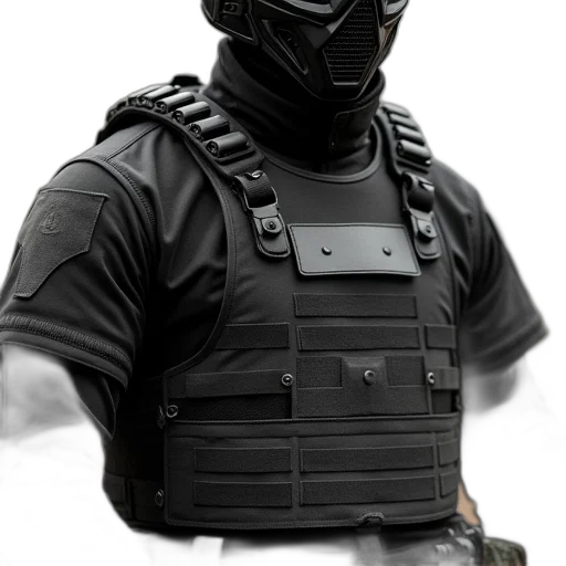 mask, weapon, staff, jacket transparent PNG cut-out