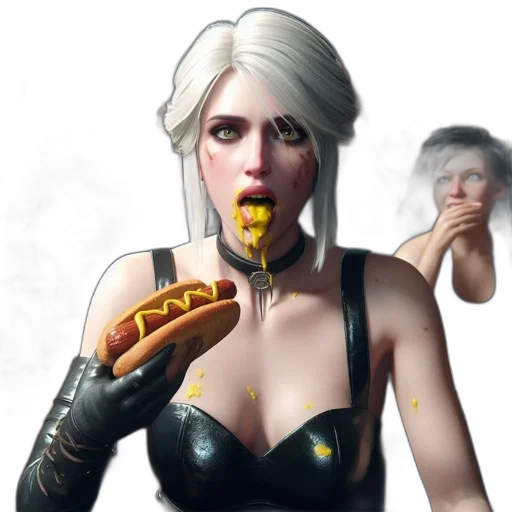 food, face, concept art, fantasy art transparent PNG cut-out