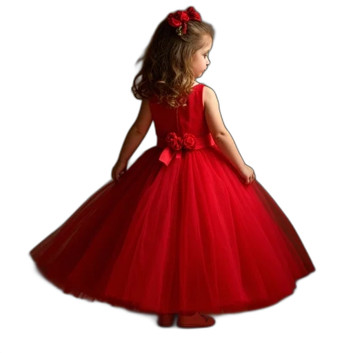 dress, crown, photorealistic, red transparent PNG cut-out