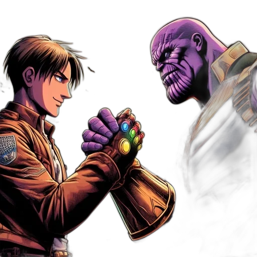 comic book art, concept art, outer space, two transparent PNG cut-out