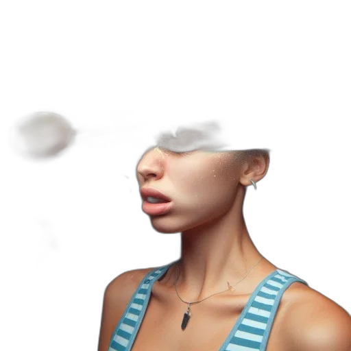 mask, face, creature, umbrella transparent PNG cut-out