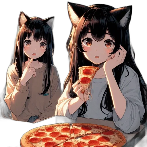 food, animal, anime, pixel art transparent PNG cut-out