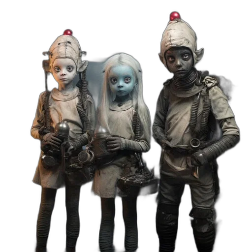 mask, staff, robot, concept art transparent PNG cut-out