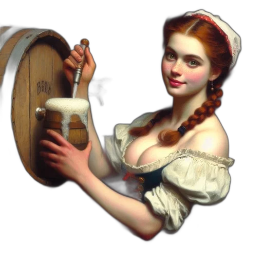 fantasy art, oil painting, photorealistic, pixel art transparent PNG cut-out
