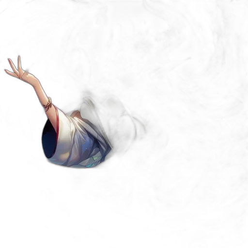 dragon, hair, creature, dress transparent PNG cut-out