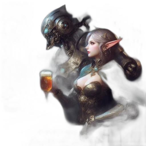 dragon, face, weapon, fantasy art transparent PNG cut-out