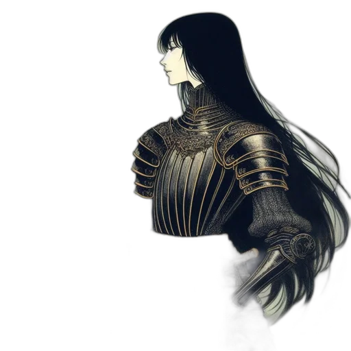 dress, mask, hair, robot transparent PNG cut-out