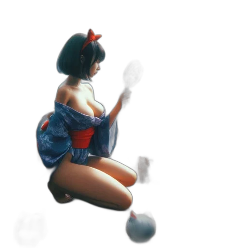 dress, robot, weapon, staff transparent PNG cut-out