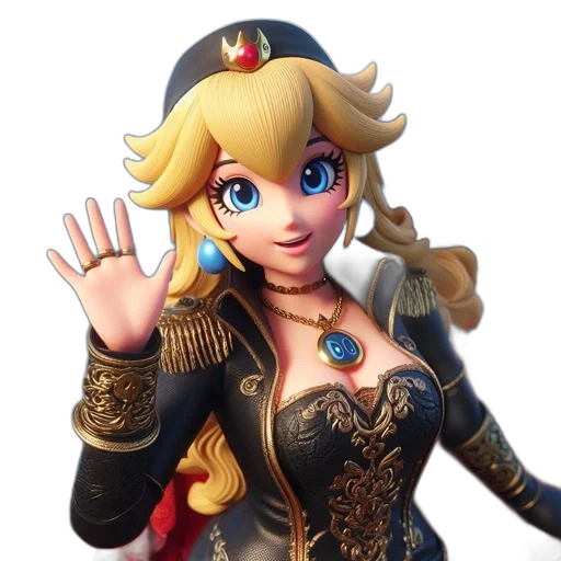 crown, weapon, staff, 3d render transparent PNG cut-out