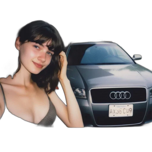car, face, dress, weapon transparent PNG cut-out
