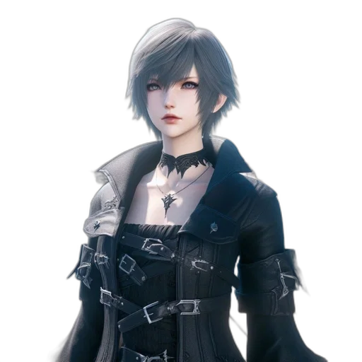 jacket, staff, face, dress transparent PNG cut-out