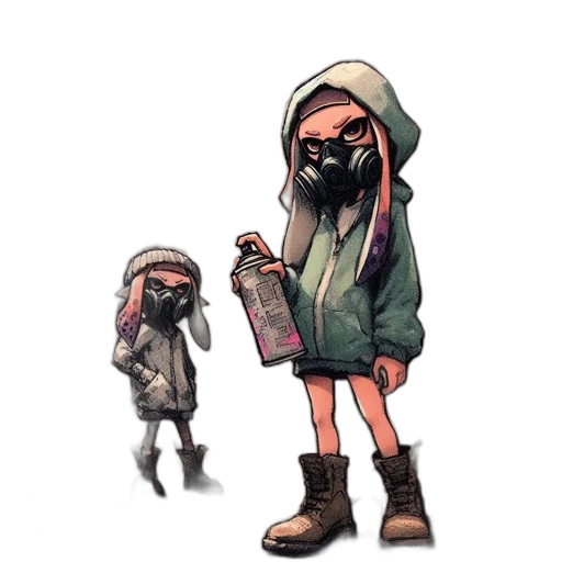 jacket, creature, weapon, bottle transparent PNG cut-out