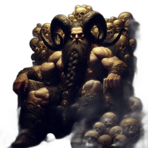 creature, hair, staff, face transparent PNG cut-out