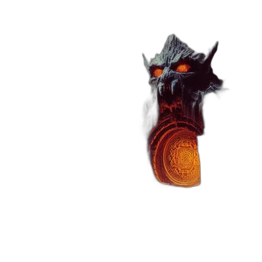 weapon, dragon, mask, sword transparent PNG cut-out
