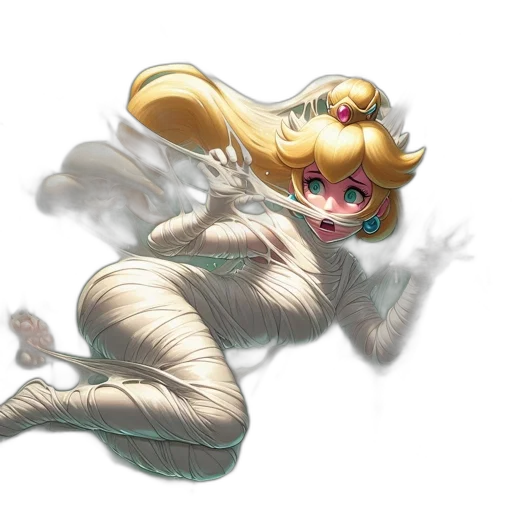 dress, hair, weapon, creature transparent PNG cut-out