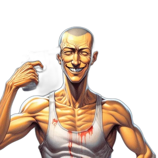 face, robot, comic book art, concept art transparent PNG cut-out