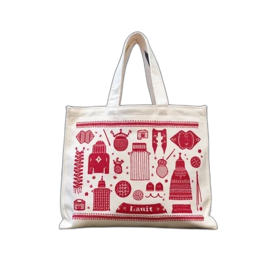 white, canvas, tote, bag transparent PNG cut-out