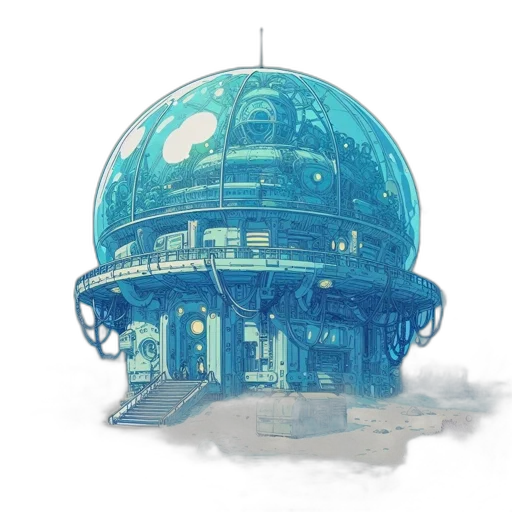 building, robot, hat, concept art transparent PNG cut-out