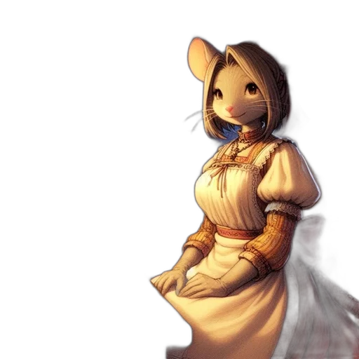 dress, staff, mask, concept art transparent PNG cut-out