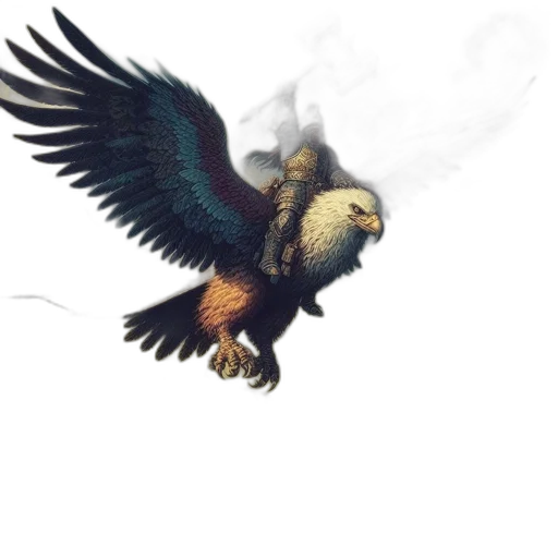 dragon, staff, animal, fantasy art transparent PNG cut-out
