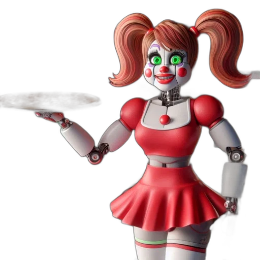 robot, staff, concept art, 3d render transparent PNG cut-out