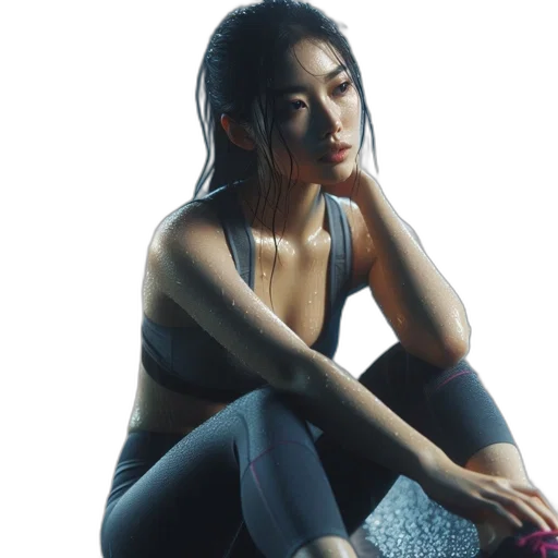 dress, jewelry, jacket, face transparent PNG cut-out
