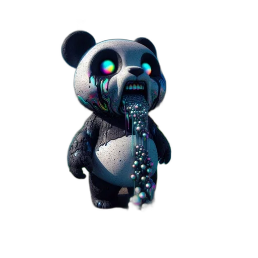 creature, mask, concept art, 3d render transparent PNG cut-out