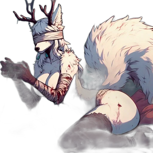 creature, staff, mask, animal transparent PNG cut-out