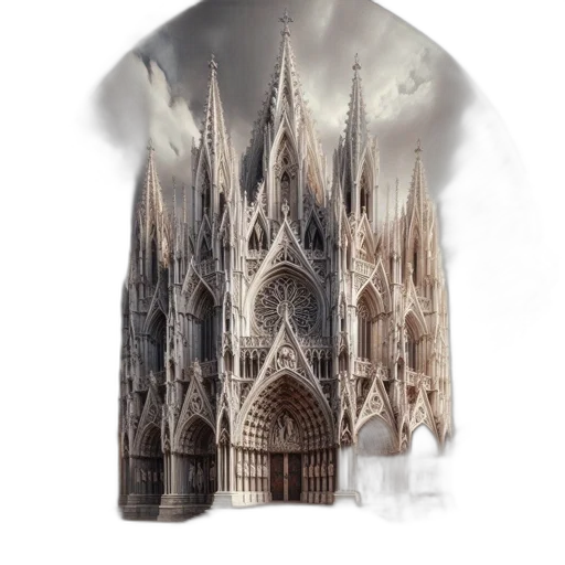 jacket, dress, building, concept art transparent PNG cut-out