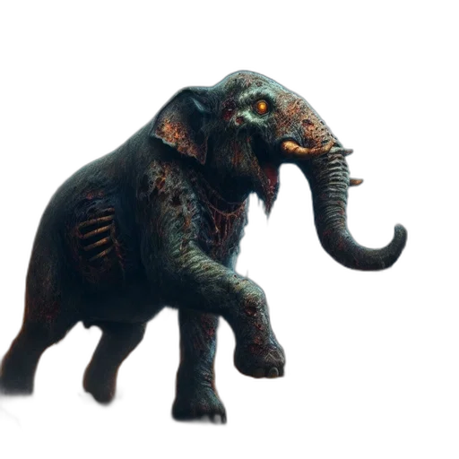 creature, animal, dragon, staff transparent PNG cut-out