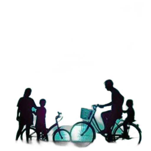 photorealistic, concept art, city street, blue transparent PNG cut-out