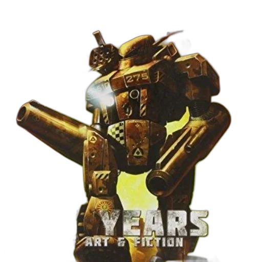 robot, weapon, concept art, 3d render transparent PNG cut-out
