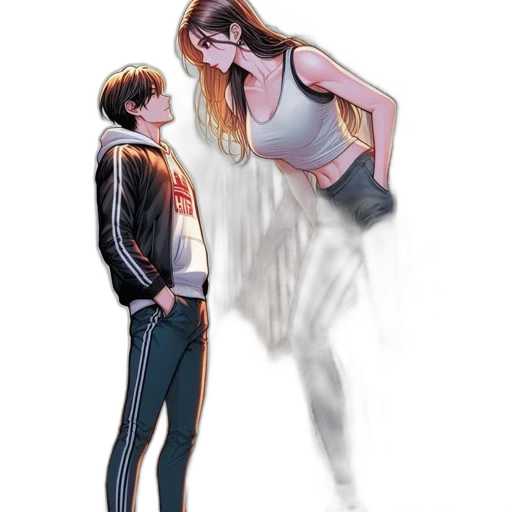 jacket, concept art, comic book art, watercolor transparent PNG cut-out