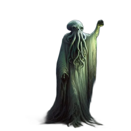 creature, staff, mask, sword transparent PNG cut-out