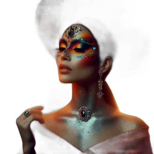 jewelry, crown, mask, dress transparent PNG cut-out
